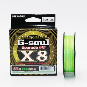 낚시장비 YGKPE G SOUL X8 BRAID 업그레이드 브레이드 낚싯줄 초강력 8 가닥 멀티필라멘트 PE 라인 일본산 14LB-60LB 150M 200M, [02] 200m, [03] 1.0, [01] 간선, 1개