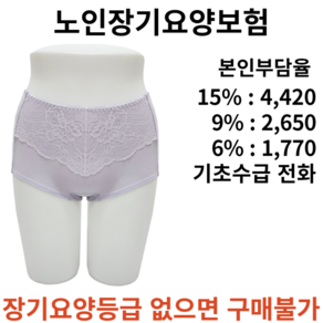 안정적인 흡수 안심케어 SOOM F-80cc 요실금팬티 복지용구