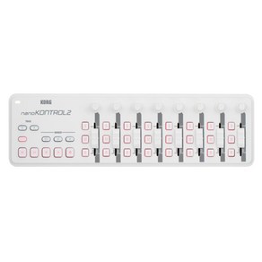 KORG 코르그 USB MIDI 컨트롤러 NANO KONTROL2 화이트, 1개