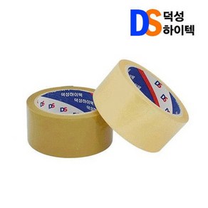 덕성테이프 투명 OPP 테이프 투명/베이지 50mm x 50M, 1개