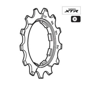 [한국자전거총판] 시마노 XTR 11단 스프라켓 CS-M9000 낱장 13T, 1개