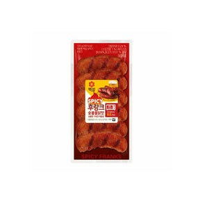 (냉장)[백설]숯불불닭맛후랑크, 120g, 30개