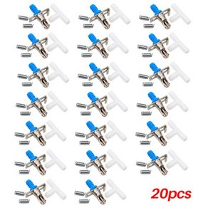 농장 동물 식수 도구 토끼 젖꼭지 술꾼 설치류 자동 급수 장치 8mm 호스 농장 분수 장비 20 세트, 1) Blue