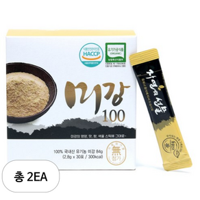 산마을 미강 100 동결건조 가루, 84g, 2개