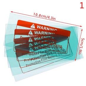 투명 교체 용접 마스크 렌즈 커버 실드 플레이트 보호기 유리 5 개, 01 108x50mm, 5개