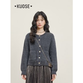 KUOSE 쿠오세가디건 부드러운 루즈핏 니트