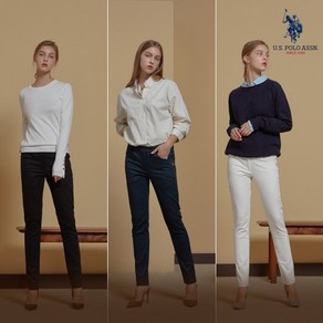 [온플] USPA 화이트라벨 FW 코튼 치노팬츠 3종 여성