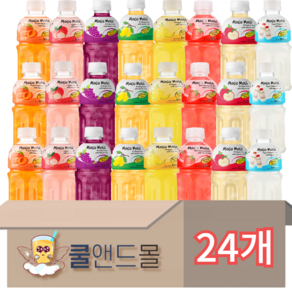 [이젠서진] 모구모구 8종혼합 (복숭아3개+리치3개+포도3개+망고3개+파인애플3개+딸기3개+사과3개+요거트3개), 24개, 320ml