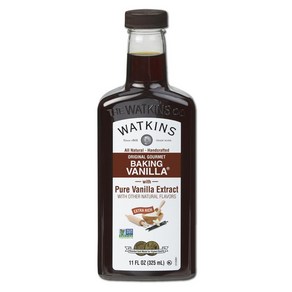 Watkins All Natual Oiginal Goumet Baking Vanill Watkins 올 내추럴 오리지널 고메 베이킹 바닐라 순수 바닐라 추출물 함유 11, 1개, 325ml