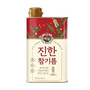 진한참기름(캔).500ml/백설-, 500ml, 6개