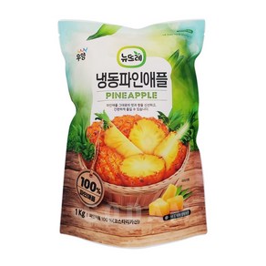 뉴뜨레 냉동파인애플 청크 4kg(1kgx4팩) 코스타리카산, 4개