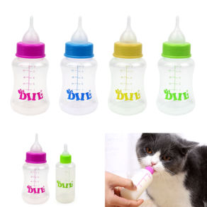 고양이 강아지 투약병 애견애묘용품 반려동물 젖병 애완동물 실리콘 우유병 수유용품, 60ml, 1개