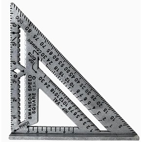 Swanson Tool Co S0100 Po Capentes 건설 알루미늄 스피드 스퀘어, 1개