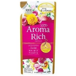 소프란 섬유유연제 아로마 리치 스칼렛 리필 400ml 3개