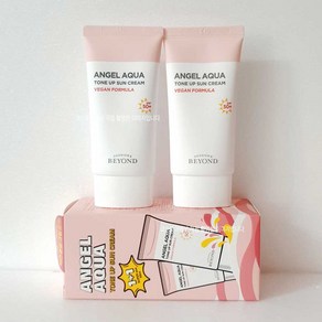 1+1 비욘드 엔젤 아쿠아 비건 톤업 선크림(50x2), 2개, 50ml