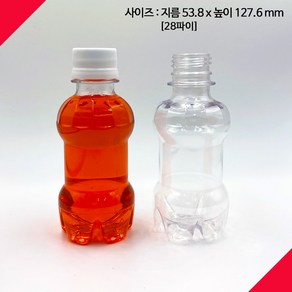 [보틀스] 150페트병 150미리 150ml 투명 페트병 주스병 플라스틱병 공병 소분병 작은병 소용량 미니병 국산 공장직영, 초록(28파이), 1개