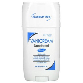 Vaniceam 민감성 피부용 데오드란트 알루미늄 무함유 무향 2 oz 57 g), 1개, 57g