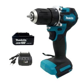 Makita DDF487 드라이버 드릴 18V LXT 브러시리스 모터 컴팩트 큰 토크 리튬 배터리 전기 스크루드라이버 무선 전동 공구, 2) 1 배터리 1 chage, 1개