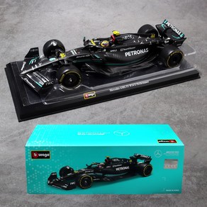 브라고 1:24 벤츠 포뮬러 레이싱카 AMG F1 W14 E Pefomance 23cm 다이캐스트 합금모형, 1개