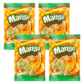 Mango Revolcado Chilli Covered Lollipop with Soft Candy Ce 망고 레볼카도 칠리 커버 롤리팝 중앙에 부드러운 캔디 포함 4봉 40Ct