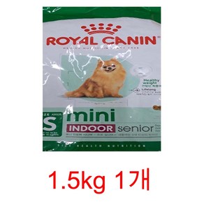 로얄캐닌 미니 인도어 시니어 강아지 사료 샘플 기호성테스트, 1개, 1.5kg, 닭+오리
