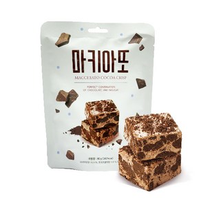 마키아또코코아누가크리스피 쫀득쿠키 설화병 누가크런치 꾸덕쿠키, 1개, 80g