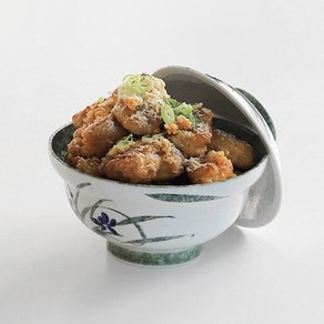 일본그릇 돈부리 붓터치 도자기 일식 덮밥 텐동 뚜껑 그릇, 02.우메 뚜껑 돈부리, 1개