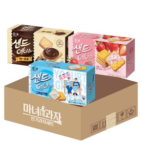 샌드에이스 3종 그릭요거트 + 딸기 + 찐초코, 204g, 1개