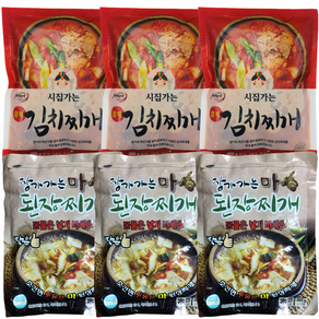 시집가는청국장 참치김치찌개400gx3 장가가는 마 된장찌개 380gx3, 3개, 400g