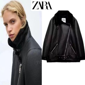 자라 여성용 램스울 리버시블 퍼 무스탕 자켓 ZARA