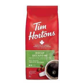 Tim Hotons Decaf Coffee Fine Gind Bag Medium Ro 팀홀튼 디카페인 커피 파인 그라인드 백 미디엄 로스팅 300g {캐나다에서 수입함, 1개