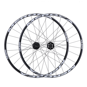 산악 자전거 휠셋 휠 MTB 26 27.5 인치 초경량, 블랙 허브 26인치 화이트 라벨 리어 휠, 1개