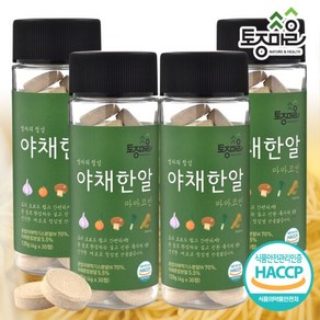 [요리앤정]HACCP인증 마마코인 야채한알 30코인 X 4통(120코인)_한우우사골_육수한알_떡국_얼큰한알_황태한알_사골코인_육수코인_잔치국수_토종마을, 120g, 4개