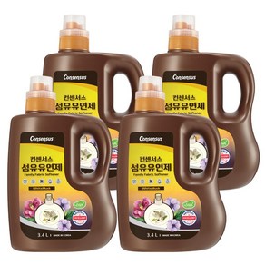 컨센서스 표준형 순한 섬유유연제 화이트머스크 3.4L x4개