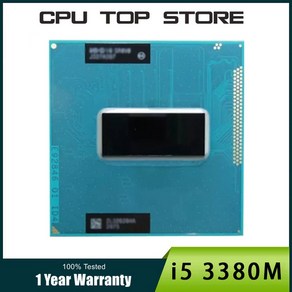 듀얼 코어 쿼드 스레드 노트북 CPU 프로세서 인텔 i5 3380M SR0X7 2.9GHz 35W 소켓 G2 /  988B, i5-3360M, 1개