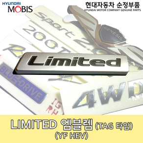 LIMITED 엠블렘 / 86313E6000 / 리미티드 엠블렘 / YF엠블렘 / 순정엠블렘 / 86313 E6000, 1개