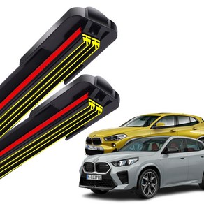 1+1 BMW X2 F39 U10 전차종 순정 호환형 초밀착 와이퍼 윈도우 브러쉬 와이퍼블레이드, T2-X2 F39(18-23)-600+500/B6