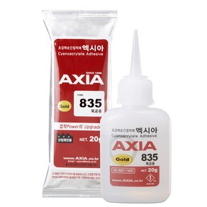 목공용 순간접착제 AXIA 835GOLD 20g, 1개