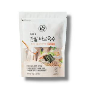 초록마을 한알바로육수 칼칼한맛, 80g, 2개