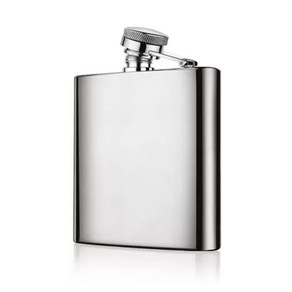 [레이저 각인] 스테인리스 힙 플라스크 포켓 위스키 술통, 8oz 240ml, 1개