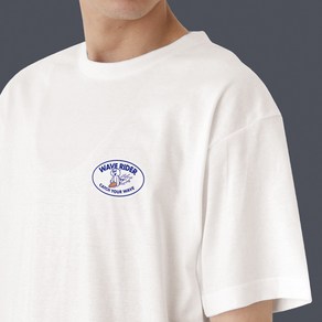 서핑 파라다이스 브랜드 남여공용 반팔 티셔츠 면티
