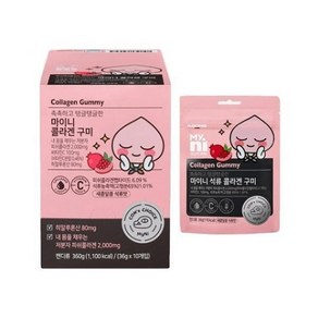 마이니 저분자 콜라겐 구미 36gx10봉 히알루론산 20대 부모님 건강 선물, 360g, 1개