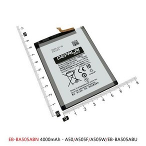 삼성 갤럭시 A51 5G A50 A505F A505W 용 EB-BA505ABU 배터리 EB-BA515ABY EB-BA516ABY 배터리 휴대폰 배터리 교체, 1개, 1개입