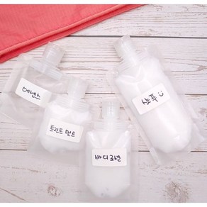 리빙앤팩 여행용 깔끔 소분 파우치 100ml