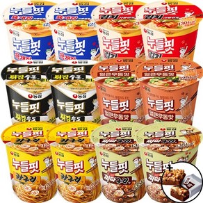 올따옴 누들핏 기획 (육개장+김치사발+카구리+우동+짜파구리+튀김우동) X2개 1세트, 12개