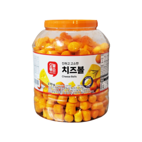 진하고 고소한 체다치즈 치즈볼 CHEESE BALLS 자꾸 손이가는 과자 아이들 군것질거리, 1개, 270g