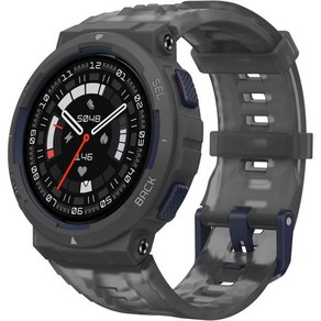 Amazfit TRex Po 스마트 워치 48mm 견고한 군사 인증 GPS 18일 배터리 심박수 및 수면 모니터링 10ATM 방수 100 스포츠 모드 Andoid iPhon, Active Edge( New Model), Midnight Pulse