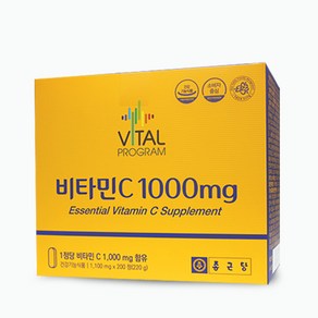 종근당 비타민C 1000mg 200정 바이탈프로그램, 1개