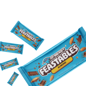 미스터 비스트 피스터블 아몬드 (MBeast Feastables Almond), 5개, 60g