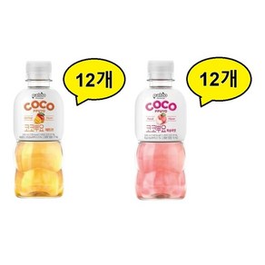 팔도 코코뿌요 280ml 24개(복숭아12개+애플망고12개)